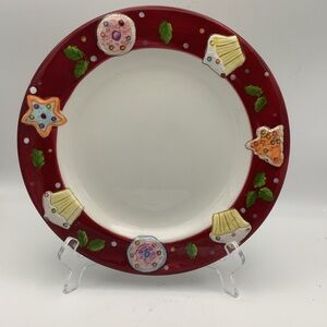 Laurie Gates Holiday Treats Ceramic 9 1/2” Plate